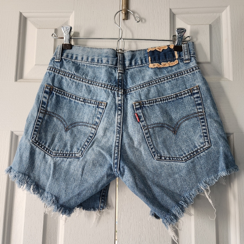Levi's Medium Wash Festival Cutoff Shorts size 24